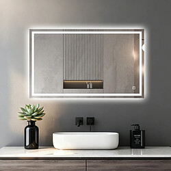 Saniland Miroir de salle de bain LED - Blanc