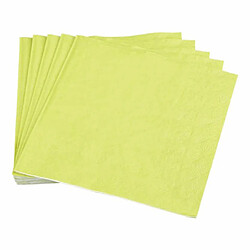 Paris Prix Lot de 20 Serviettes en Papier Vitamine 33x33cm Anis