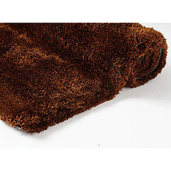 Avis UnAmourDeTapis Tapis shaggy 200x290 rectangle fait main marron motif uni PRESTIGE