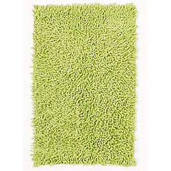UnAmourDeTapis Tapis de salle de bain Fait main SPAGHETTI Vert 50x80 en coton
