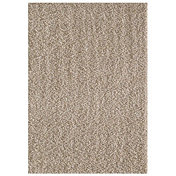 un amour de tapis Tapis shaggy 60x110 rectangle tissé beige motif uni SG LOCA