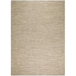 un amour de tapis Tapis kilim 170x240 rectangle fait main en laine beige motif uni LOOK 408