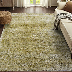 Acheter UnAmourDeTapis Tapis shaggy 120x180 rectangle fait main crème motif uni MALAIDROY