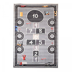 UnAmourDeTapis Tapis enfant 80x150 MAREL Gris, très doux et facile d'entretien