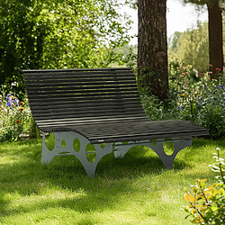 Home Deluxe Bain de soleil ondulé NIRA Anthracite - 148 cm