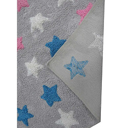 Avis UnAmourDeTapis Tapis enfant 60x110 rectangle fait main en coton multicolore CETOIL