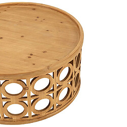 Mes Table basse ronde en bois - Marron