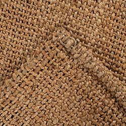 Avis UnAmourDeTapis Tapis rond Ø100cm en jute tissé main LYN47 JUTE B Marron motif uni