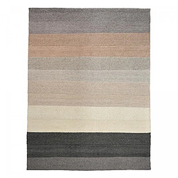 un amour de tapis Tapis kilim 160x230 rectangle fait à la main en laine beige et bleu