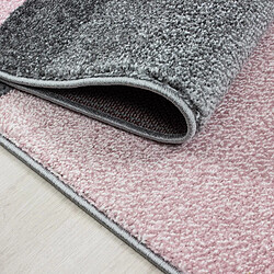 Acheter UnAmourDeTapis tapis entrée 80x150 tissé rose et gris rectangle motif géométrique KARLUK