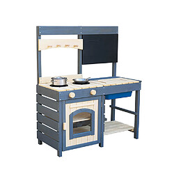 Home Deluxe Cuisine en bois MUDINO - Gris