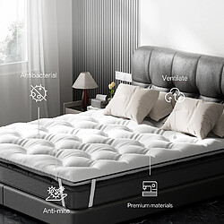 Sinlikon Surmatelas 140x190 cm - Épaisseur 4 cm - Surmatelas Moelleux en Microfibre - Matelas Topper convient aux Matelas 140x190 cm pour Adulte Enfant pas cher