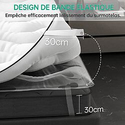 Sinlikon Surmatelas 90x190 cm - Épaisseur 4 cm - Surmatelas Moelleux en Microfibre - Matelas Topper convient aux Matelas 90x190 cm pour Adulte Enfant