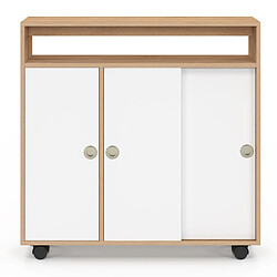 Avis Idmarket ARMOIRE D'APPOINT TOMI BL/B