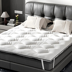 Sinlikon Surmatelas 160x200 cm - Épaisseur 4 cm - Surmatelas Moelleux en Microfibre - Matelas Topper convient aux Matelas 160x200 cm pour Adulte Enfant