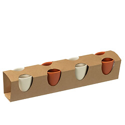 Acheter Paris Prix Lot de 4 Tasses à Café Avery 7,5cl Orange & Blanc