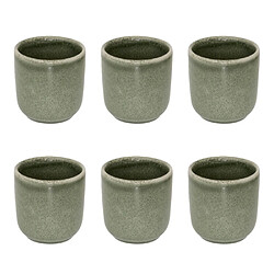 Secret De Gourmet Lot de 6 Tasses à Café Terre Inconnue 10cl Kaki 