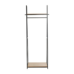 Paris Prix Portant à Vêtements Design Miranda 166cm Chêne Foncé & Noir