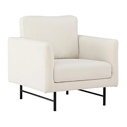 Paris prix Fauteuil design tissu - Blanc
