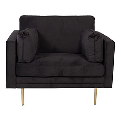 Paris prix Fauteuil design velours - Noir