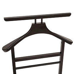 Five Simply Smart Valet de Chambre en Bois Antidérapant 103cm Noir