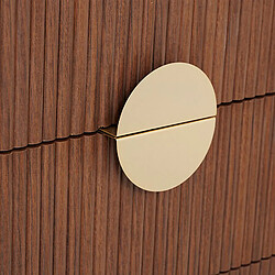 Atmosphera Commode 4 tiroirs effet noyer WANY - Marron pas cher