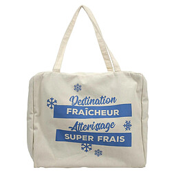 Paris Prix Sac Fraîcheur en Jute & Coton Aliments 40cm Blanc