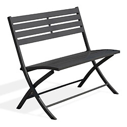 Paris Prix Banc de Jardin Pliant Marius 95cm Gris Anthracite