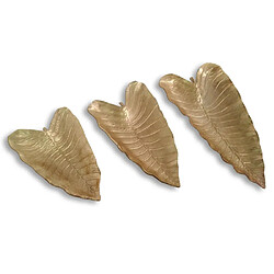 Paris Prix Lot de 3 Plateaux de Présentation Riska 65cm Cuivre