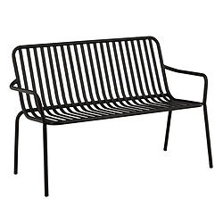 Paris Prix Banc de Jardin en Métal Peking 130cm Noir