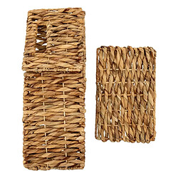 Atmosphera Panier Pliable en Jacinthe Maura 29cm Naturel