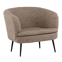 Paris prix Fauteuil design bouclette - Noir