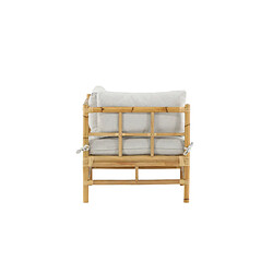 Paris prix Fauteuil d'angle de jardin en osier - Naturel