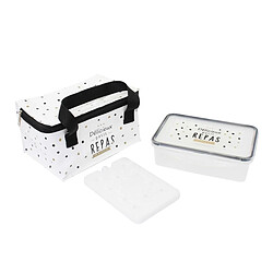 Paris Prix Lunch Bag 3 Pièces Délicieux Repas 23cm Blanc