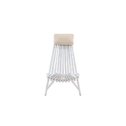 Paris prix Fauteuil de jardin bois - Blanc