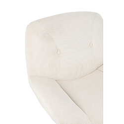 Paris prix Fauteuil lounge Chill - Crème pas cher
