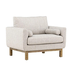 Paris prix Fauteuil design tissu - Beige