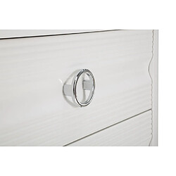 Paris prix Commode 3 tiroirs bois - Blanc pas cher