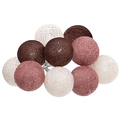 Atmosphera Guirlande Led 10 Boules Dune 165cm Multicolore