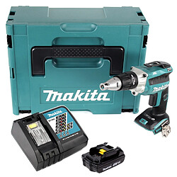Makita DFS 250 RY1J Visseuse à cloison sèche sans fil 18 V Brushless + 1x Batterie 1,5 Ah + Chargeur + Makpac
