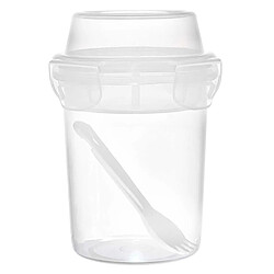 Paris Prix Lunch Box Double Compartiment Gobelet 35cl Transparent