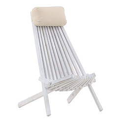 Paris prix Fauteuil de jardin bois - Blanc