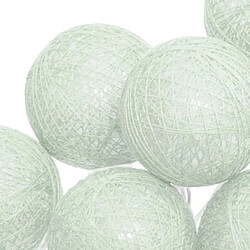 Atmosphera Guirlande Lumineuse Led 10 Boules 165cm Vert Céladon