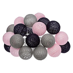 Atmosphera Guirlande Led 20 Boules Pinky 435cm Multicolore