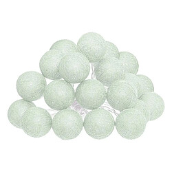Atmosphera Guirlande Lumineuse Led 20 Boules 435cm Vert Céladon