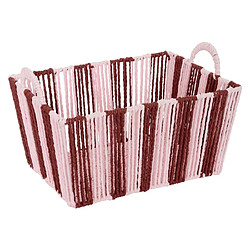 Atmosphera Lot de 3 Paniers Tressés Chéri 37cm Rouge Grenat