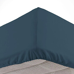 Paris Prix Drap Housse Jersy 160x200cm Bleu Nuit