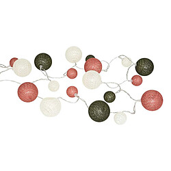 Atmosphera Guirlande Lumineuse 20 Boules LED 340cm Rose
