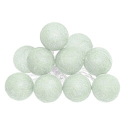 Atmosphera Guirlande Lumineuse Led 10 Boules 165cm Vert Céladon