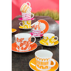 Acheter Paris Prix Lot de 4 Tasses & Sous-Tasses Fiesta Sud 22Cl Multicolore